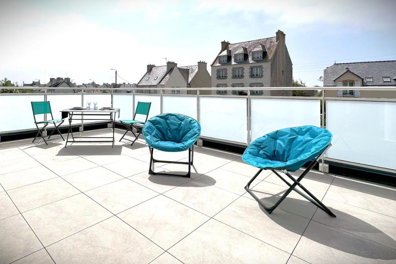 Le Grand Large-Appart Proche Mer Avec Terrasse Brignogan-Plages Exterior photo